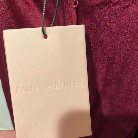 Fame and Partners Strappy Draped Gown in Wine color - Picture 12 of 16